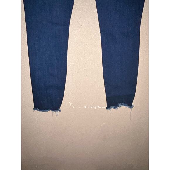 Paige cowboy cowgirl Y2k Hoxton Ankle  Blue  Baylor Distressed Western Jeans - Picture 6 of 9